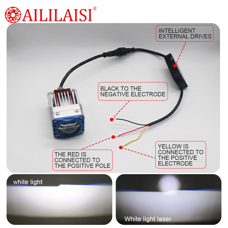 1.6Inch Mini Matrix Single Laser Headlight Lens 30W 45W Bi LED Projector Spotlight for Universal Car and Motorcycle Lamps Lada