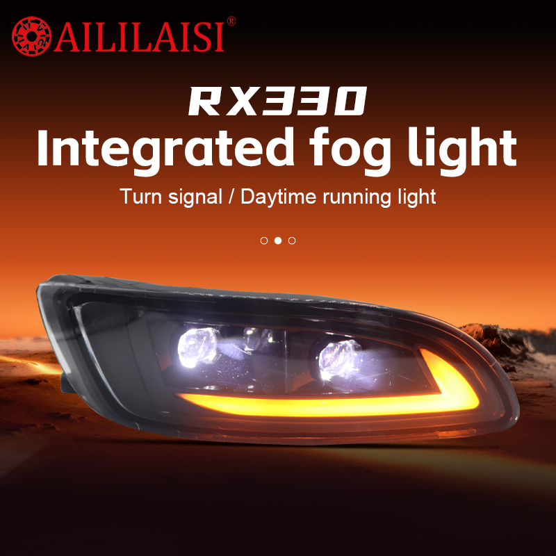 Aililaisi Bi LED Projector Fog Lamp H11 12V Universal for Lexus RX300 RX330 RX350 RX400 2003-2008 Harrier Daytime Running Light