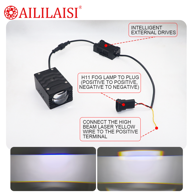 Factory Direct 1.5 Inch Single Laser LED Driving Light 99% Installable Universal Fit for Car ATV UTV Offroad Fog Lamp Projector