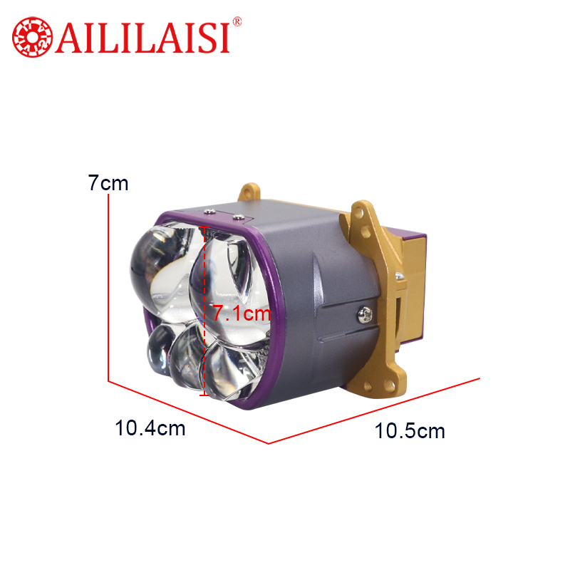 High Beam 5Lens Five Dragons Laser Bifocal Lens Automobile Laser Bi LED Headlight Lens Car Laser Headlight Modification Retrofit