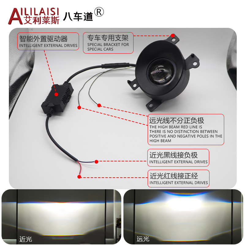 Applicable 2.0inch Bi Led Fog Light Projector Lamp for nissan Murano 2019-2022 Infiniti Q50l Qx50 Q70l Qx6 Qx80 Headlight Refit
