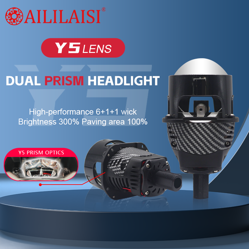 2.5 Inch Headlights Lens 6000K Bi Led Laser Projector for Universal Laser Headlight Modification Automobile Laser Headlight 65w