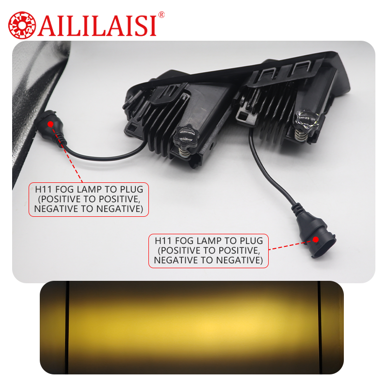 Aililaisi Special Use Daily Fog Light Lamp Spotlight for Ford Ranger 2023 2024 2025 Yellow Waterproof Driving Easy to Install