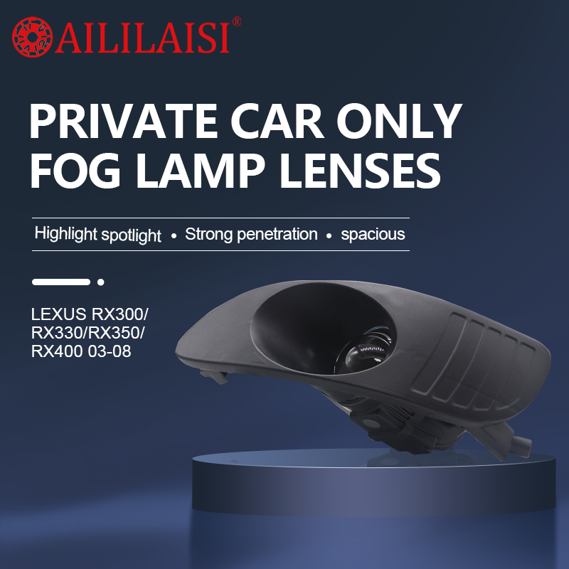 Aililaisi Bi Led Projector Fog Lamp Lights 2Inch Laser Lens for Toyota Lexus RX350 Harrier 2003-2006 Car Accessories Headlight