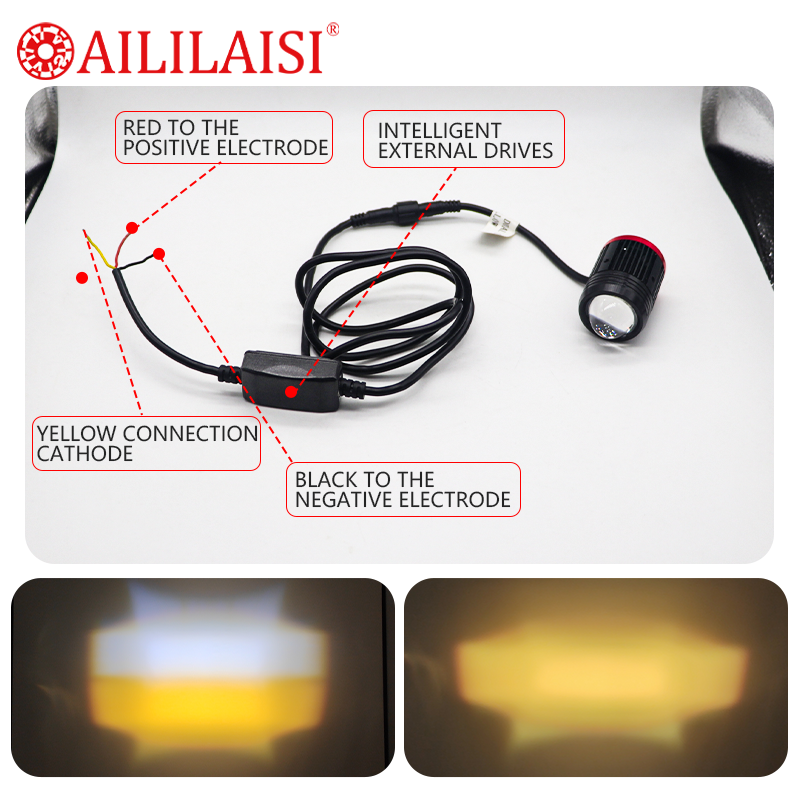 Aililaisi U9 LED T10 1157 Sports Motorcycle Headlight 12/24 Volts for Camry 2010 White/Yellow Dropshipping Light Bulbs 6000k