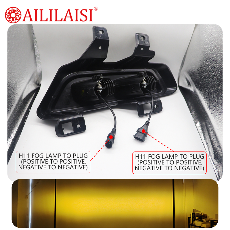 BI LED Fog Light Lamp for Ford F150 Svt Raptor 2022 Body Kit Accessories Car Daytime Running Front Bumper DRL Yellow Foglamp