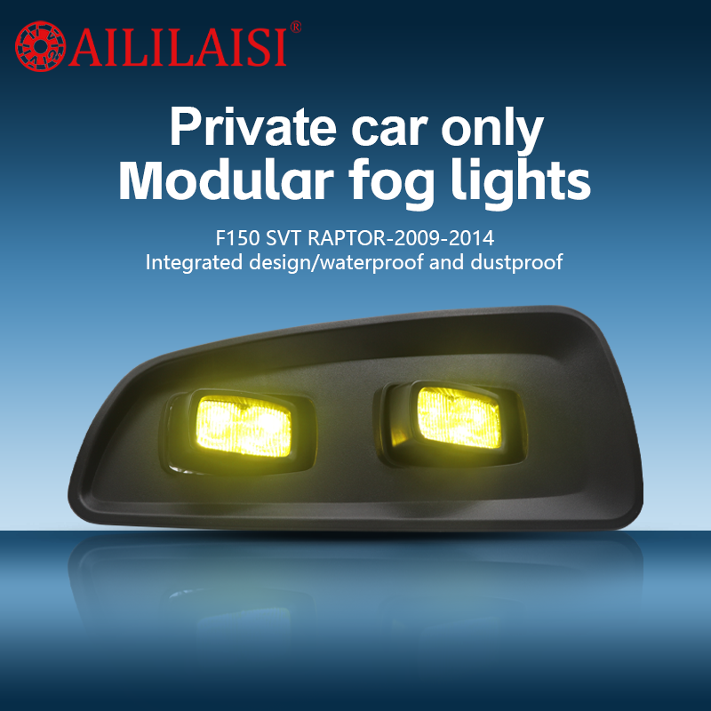 BI LED Fog Light Lamp for Ford F150 Svt Raptor 2009 2010 2011 2013 2014 NEW Yellow Accessories Car Daytime Running Waterproof