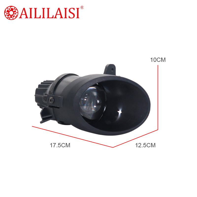 Aililaisi 2.5Inch Aluminum BI LED Projector Fog Lamp IP-67 Waterproof High/Low Beam for Universal Audi Tourisitrophy 2007-2014