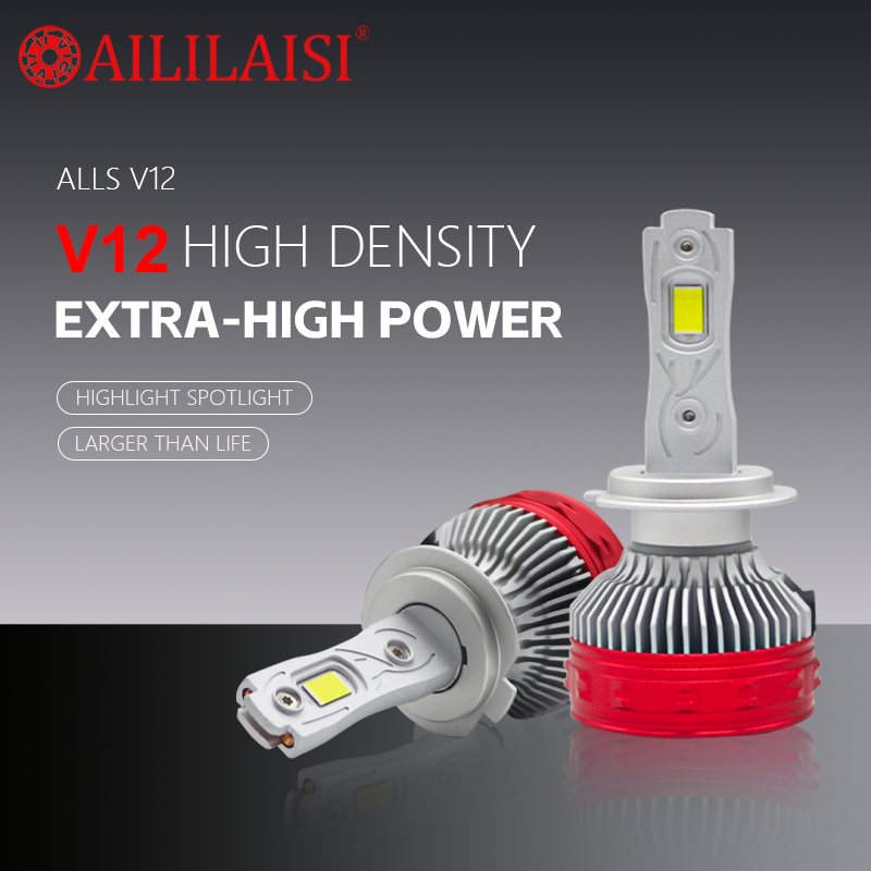 Aililaiisi V12 Led Bulbs for Cars 140w High Power Universal H1 H4 H7 H9 H11 9012 9006 Motorcycle Auto Headlight Projector Bulb
