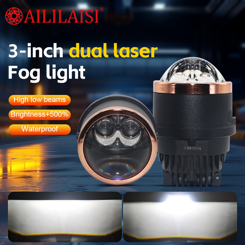 Aililaisi 3Inch Aluminum BI LED Projector Fog Lamp Lights IP-67 Waterproof Dual High/Low Beam for Universal Car Toyota Rav4 2024