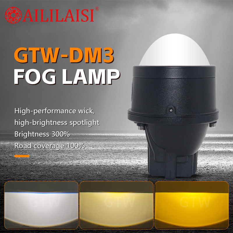 Aililaisi 3 Inch BI LED Projector Fog Lamp Fog Lights High/Low Beam for Infiniti Hyundai BMW Brilliance Vitara Honda Truck Kia