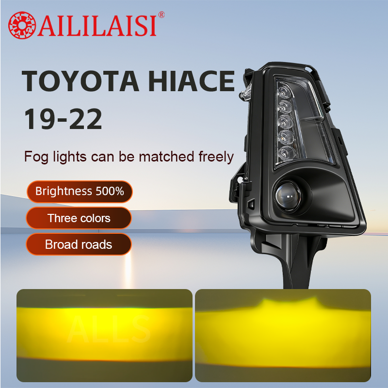 NEW Bi Led Projector Lens Fog Light Fog Lamp 70W Projector Light Laser Modification for Toyota Hiace 19-22 Fog Light Assembly