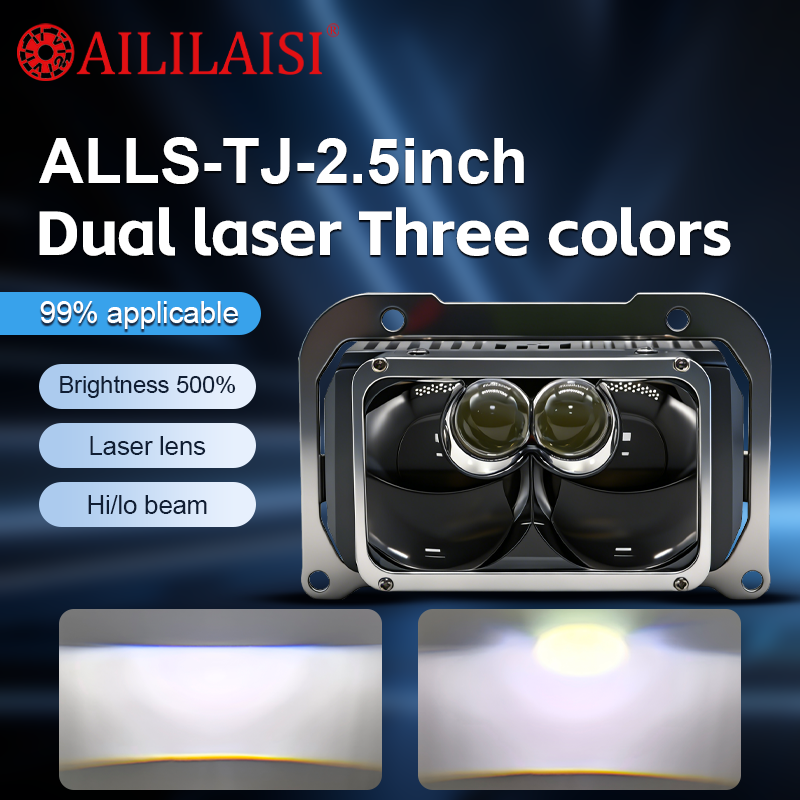 Dual Lens BI LED Offroad Light High Power Waterproof Driving Fog Lights Universal Fit Cooling Fan Auxiliary for Truck SUV Jeep