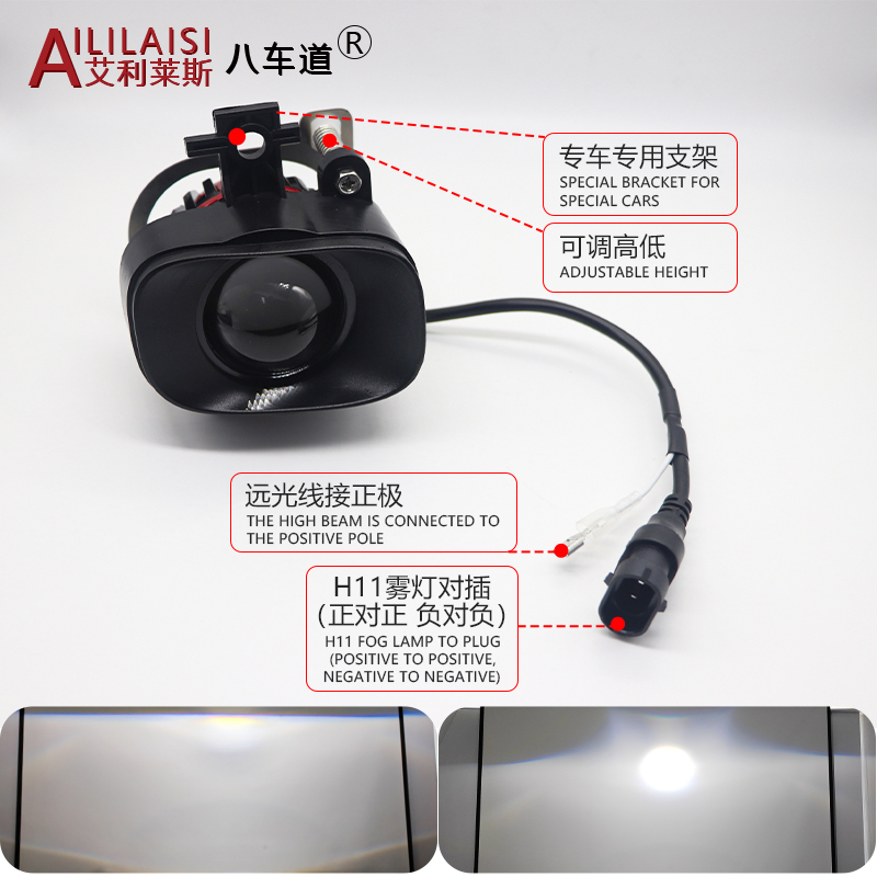 Applicable Led Fog Lights Projector Laser Lens Cars Driving for nissan X-trail Kicks Patrol Navara Pathfinder Qashqai 2018-2024