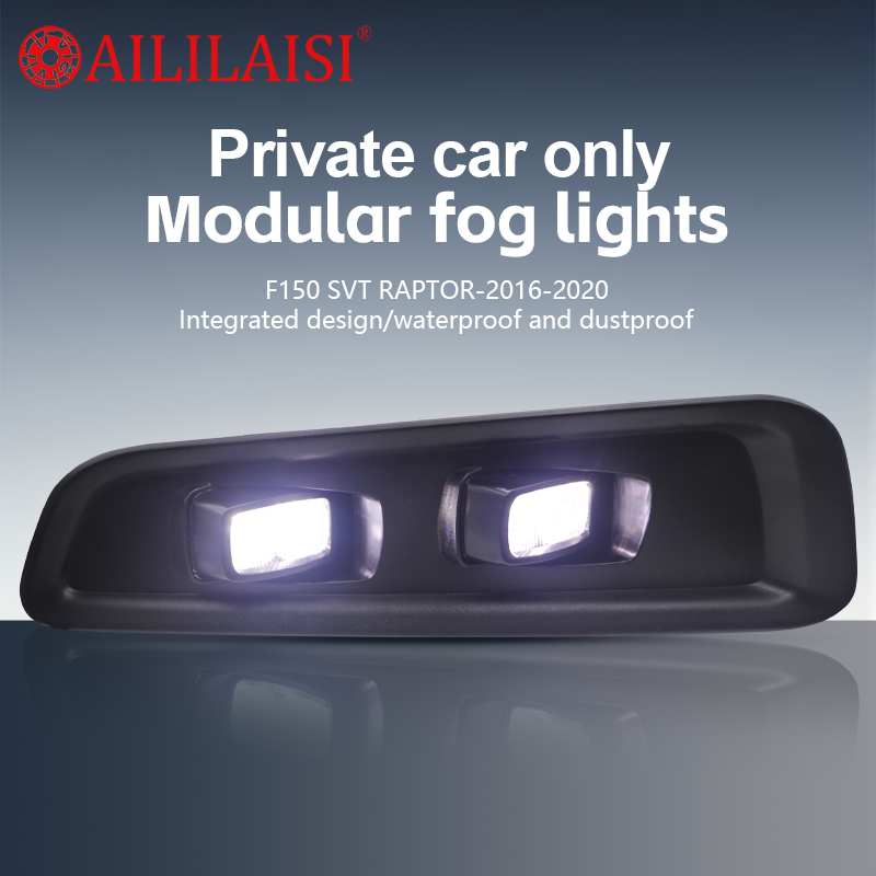 Aililaisi BI LED Fog Light Lamp for Ford F150 Svt Raptor 2016 2017 2018 2019 2020 White Body Kit Accessories Car Daytime Running