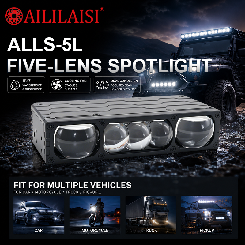 Universal Motorcycle LED Spot Light High Power Driving Lamp Off Road Moto Accessories Fog Lights for ATV UTV Dirt Bike Scooter