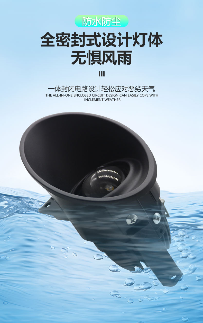 Lens Projector Car BI Led Fog Driving Lights Lamp with laser for volkswagen caravelle multivan benz amarok crafter 2010-2016