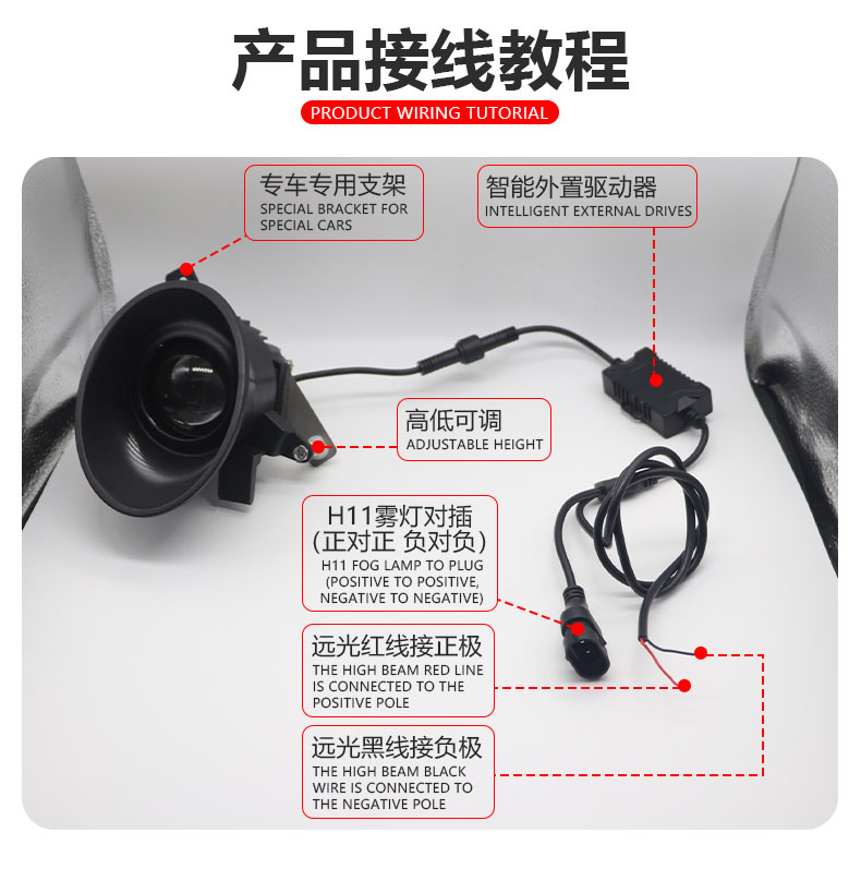 Lens Projector Car BI Led Fog Driving Lights Lamp with laser for volkswagen caravelle multivan benz amarok crafter 2010-2016