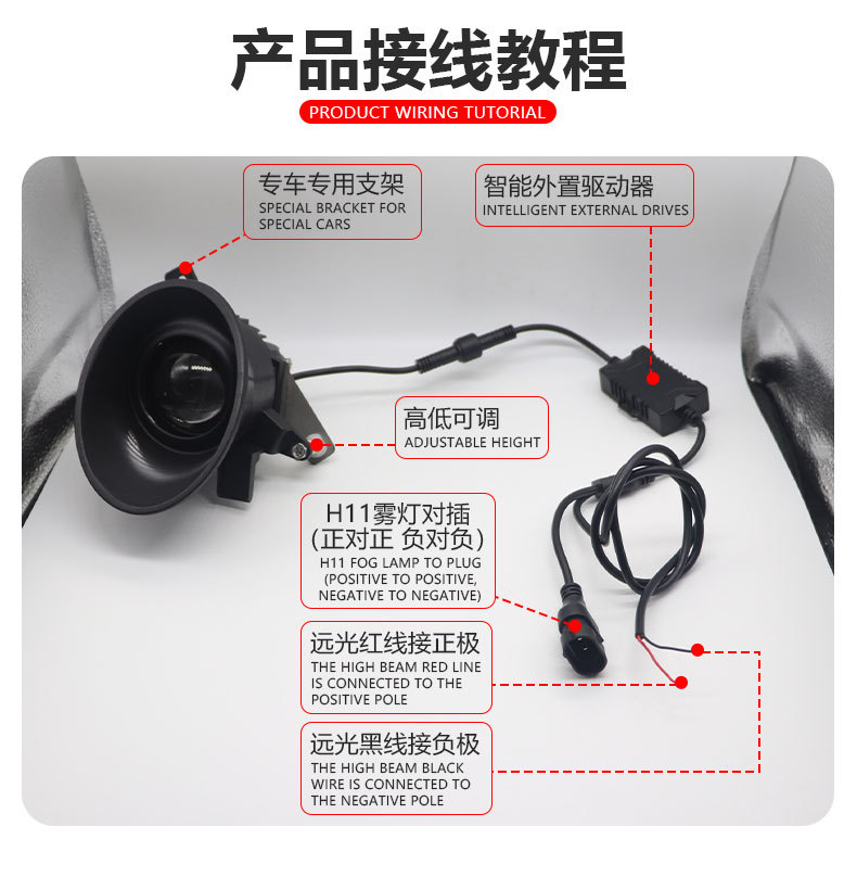 Lens Projector Car BI Led Fog Driving Lights Lamp with laser for volkswagen caravelle multivan benz amarok crafter 2010-2016