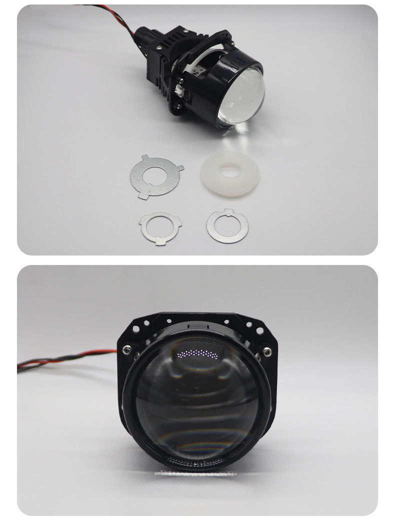 Laser bifocal lens headlight lens automobile LED headlight headlight modification motorcycle h7 h11 h4 bulb car projector beam