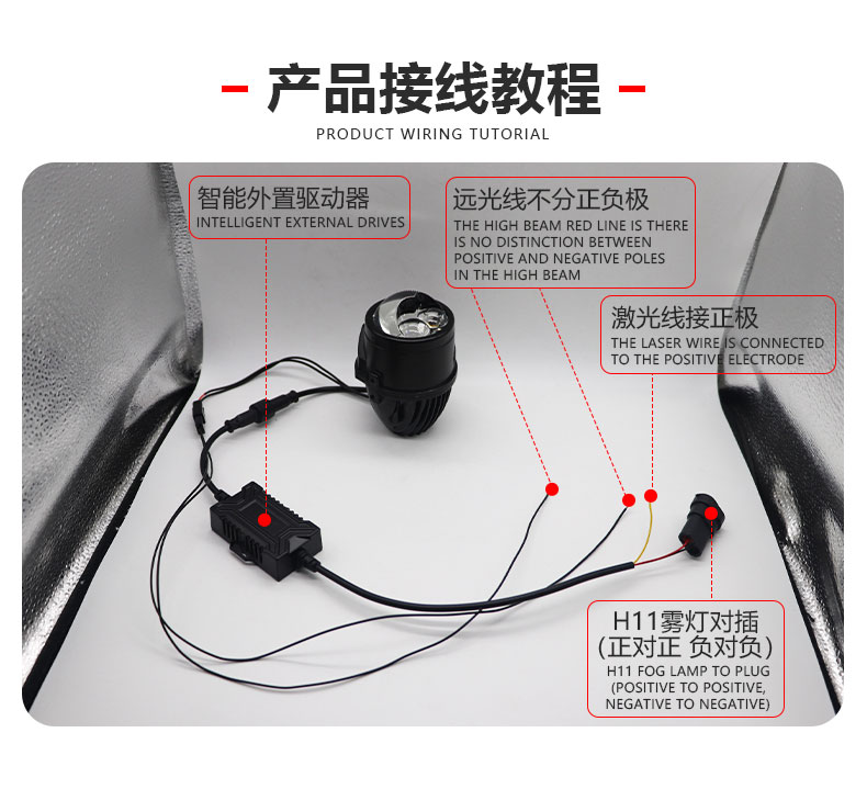 2Inch led fog lights projector laser lens cars driving beam front lamp headlight modification for Universal toyota corolla vios