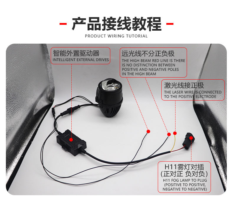 2Inch led fog lights projector laser lens cars driving beam front lamp headlight modification for Universal toyota corolla vios