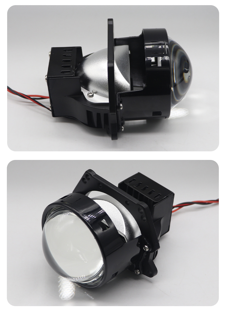 12V 3inch Bi Led Projector Lens Headlight For Car Accessories Headlamp Retrofit 6000K 46W H7 H4 LED Auto motorcycle goods train