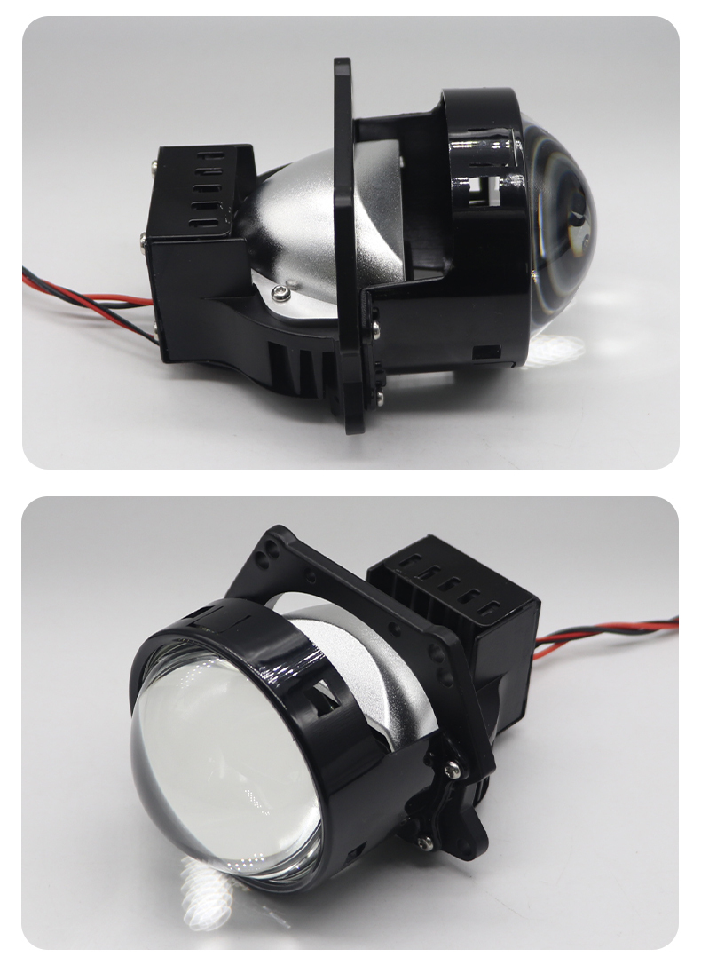 12V 3inch Bi Led Projector Lens Headlight For Car Accessories Headlamp Retrofit 6000K 46W H7 H4 LED Auto motorcycle goods train