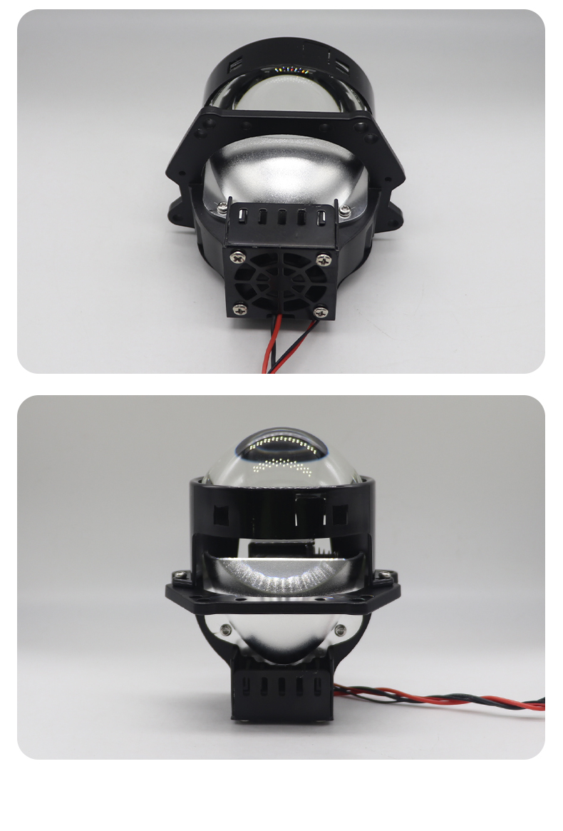 12V 3inch Bi Led Projector Lens Headlight For Car Accessories Headlamp Retrofit 6000K 46W H7 H4 LED Auto motorcycle goods train