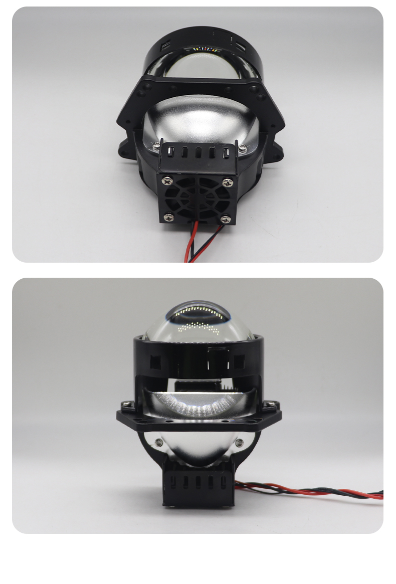 12V 3inch Bi Led Projector Lens Headlight For Car Accessories Headlamp Retrofit 6000K 46W H7 H4 LED Auto motorcycle goods train