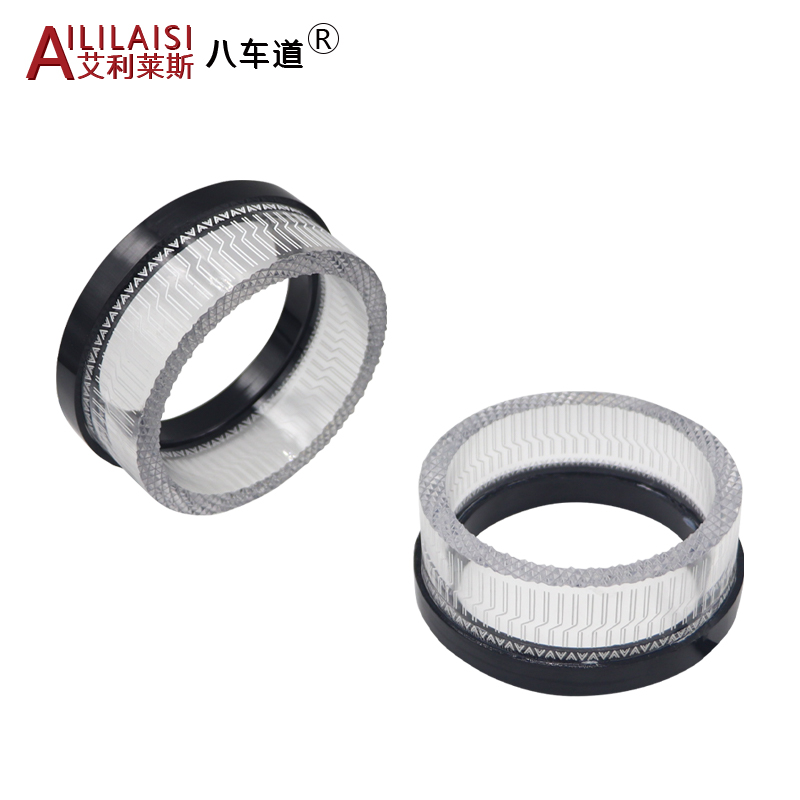 Aililaisi for Universal car 2.5inch light guide angel eye integrated cover C-shaped Install daytime running lights Headlights