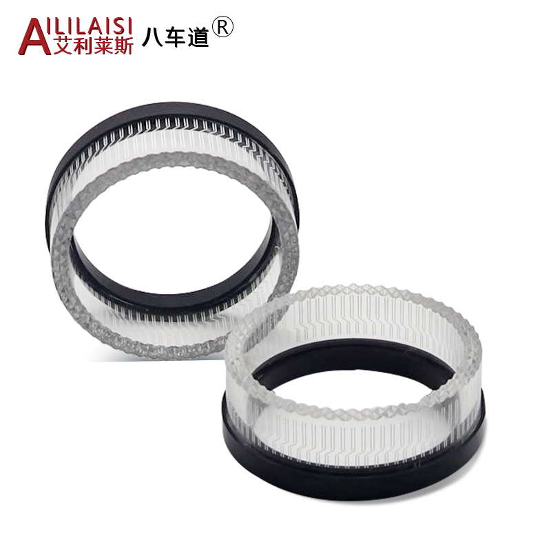 Aililaisi for Universal car 3.0 inch light guide angel eye integrated cover Headlights Crystal Projector Lens Cover App Control