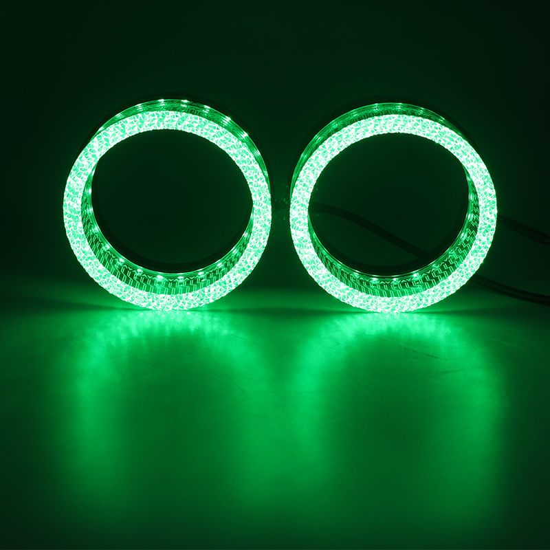 Aililaisi for Universal car 2.5inch light guide angel eye integrated cover C-shaped Install daytime running lights Headlights