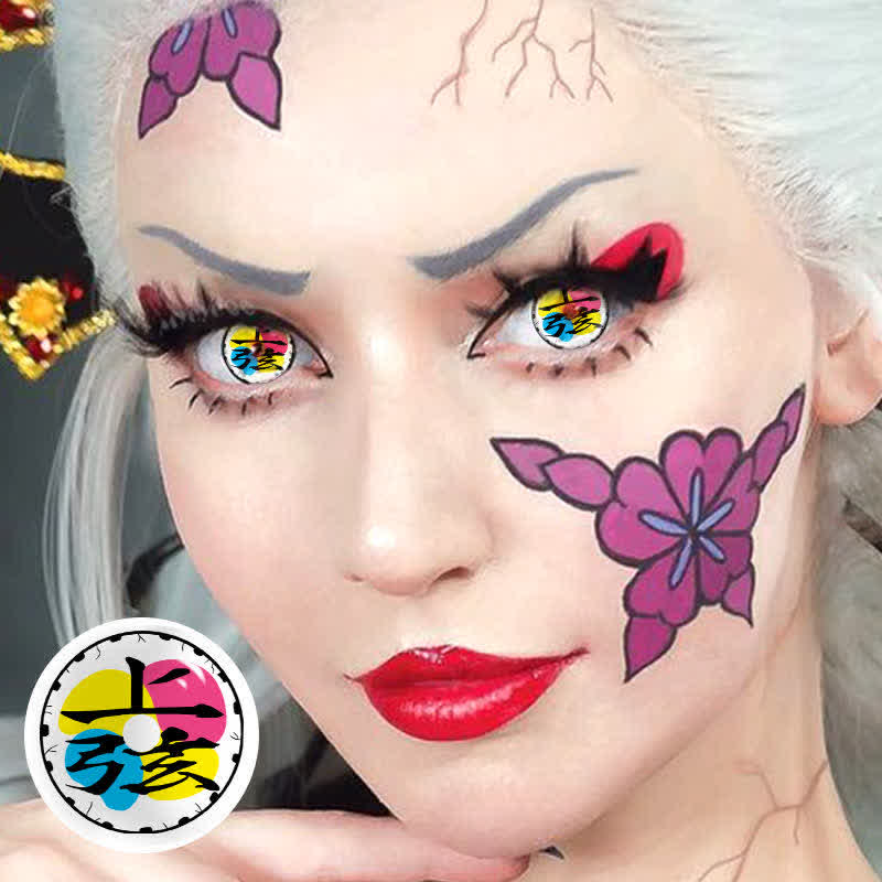 MYEYEBB Blind Douma Prescription Cosplay Colored Contact Lenses  - image 3