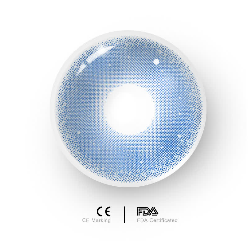 MYEYEBB Lunar Glitter Blue Prescription Colored Contact Lenses - image 7