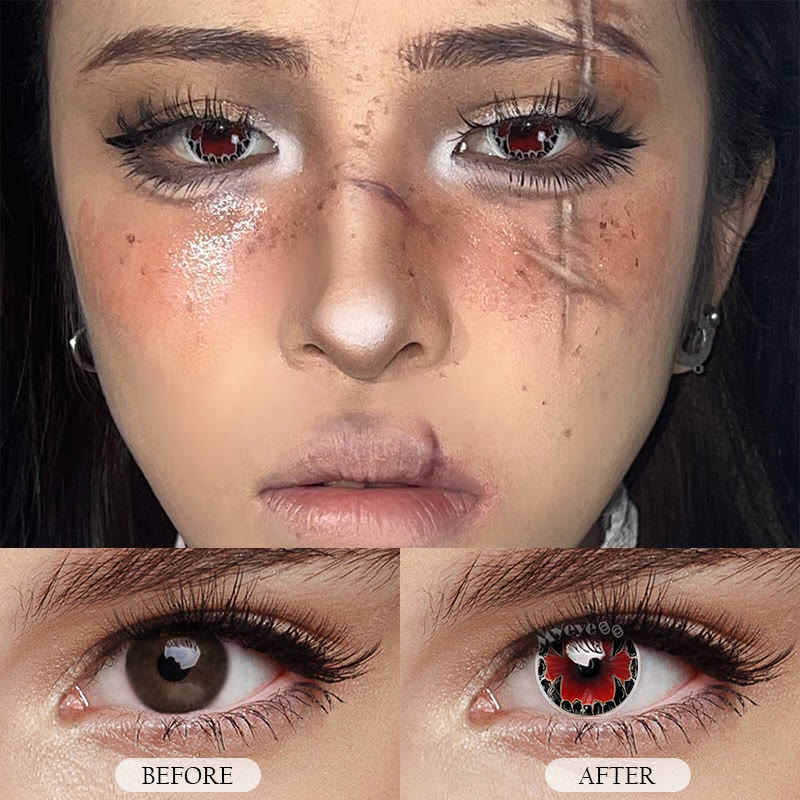 MYEYEBB Shadow Hound Red Cosplay Colored Contact Lenses丨1 Day - image 4