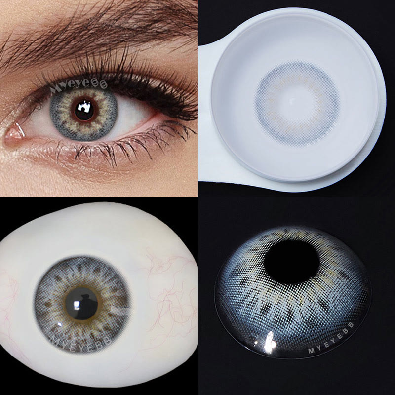 MYEYEBB DNA II Blue Grey Prescription Colored Contact Lenses - image 5