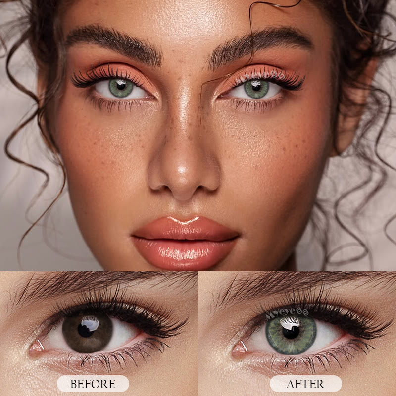MYEYEBB Pro Petite Iris Grey Green Prescription Colored Contact Lenses - image 9