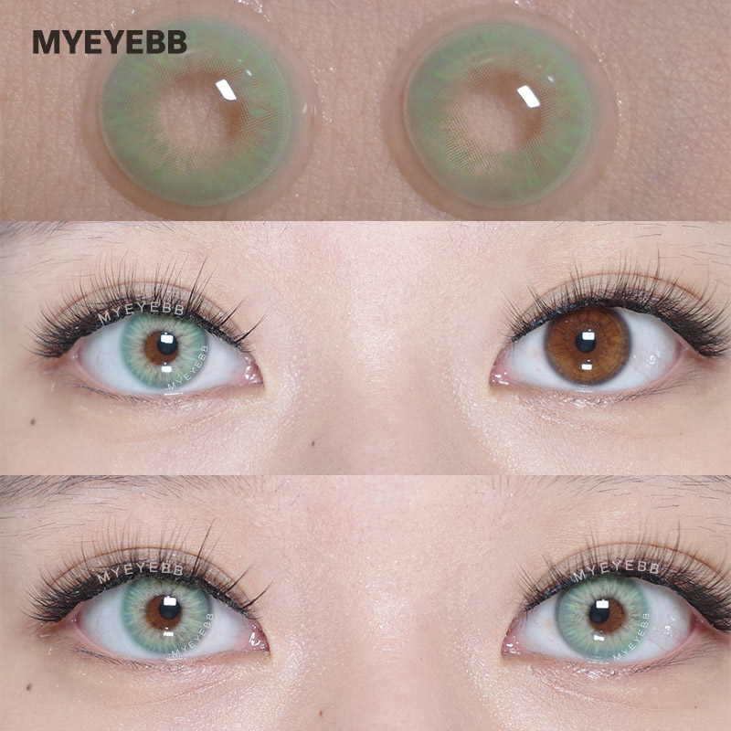 MYEYEBB Sin Green Prescription Colored Contact Lenses - image 8