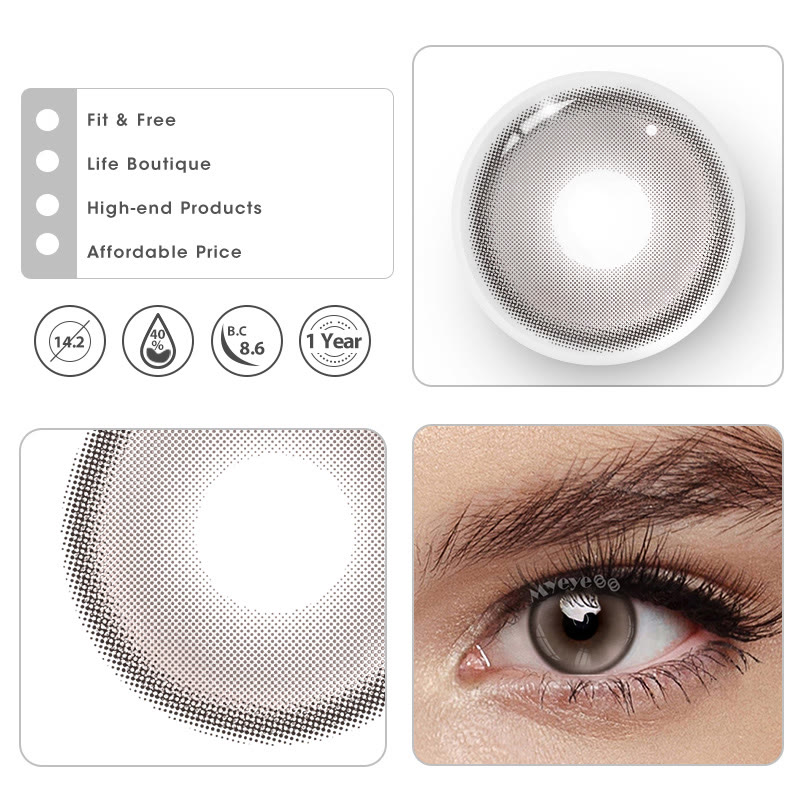 MYEYEBB Dolce Vita Brown Prescription Colored Contact Lenses - image 4