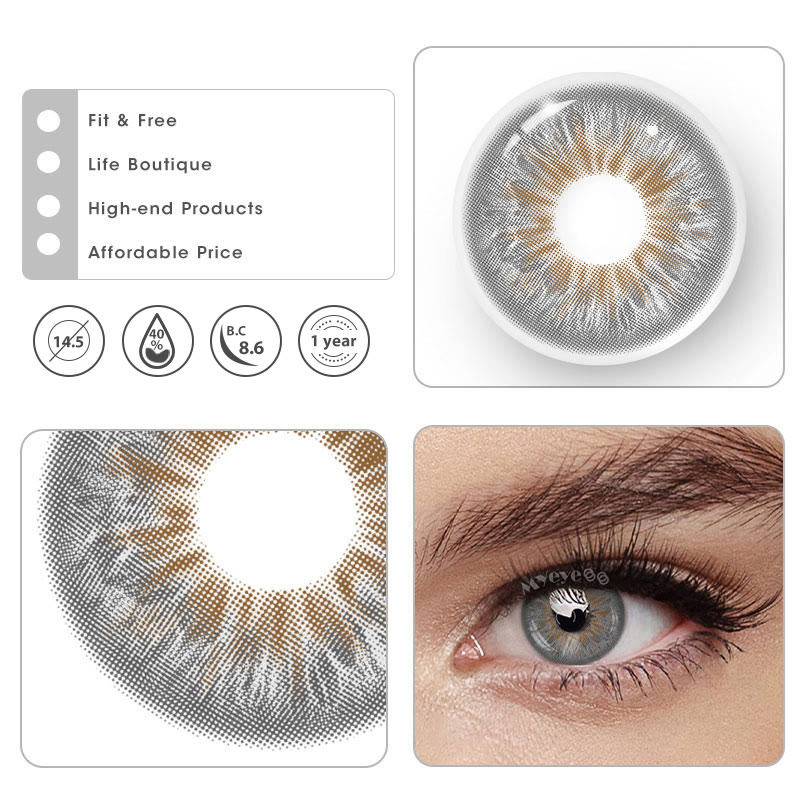 MYEYEBB Crush Grey Prescription Colored Contact Lenses - image 13
