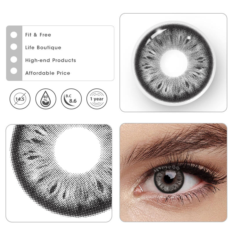 MYEYEBB Cocoa Black Prescription Colored Contact Lenses - image 6
