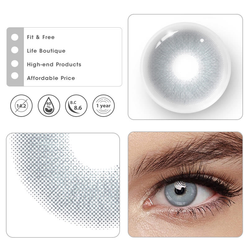 MYEYEBB Queen Grey Prescription Colored Contact Lenses - image 8