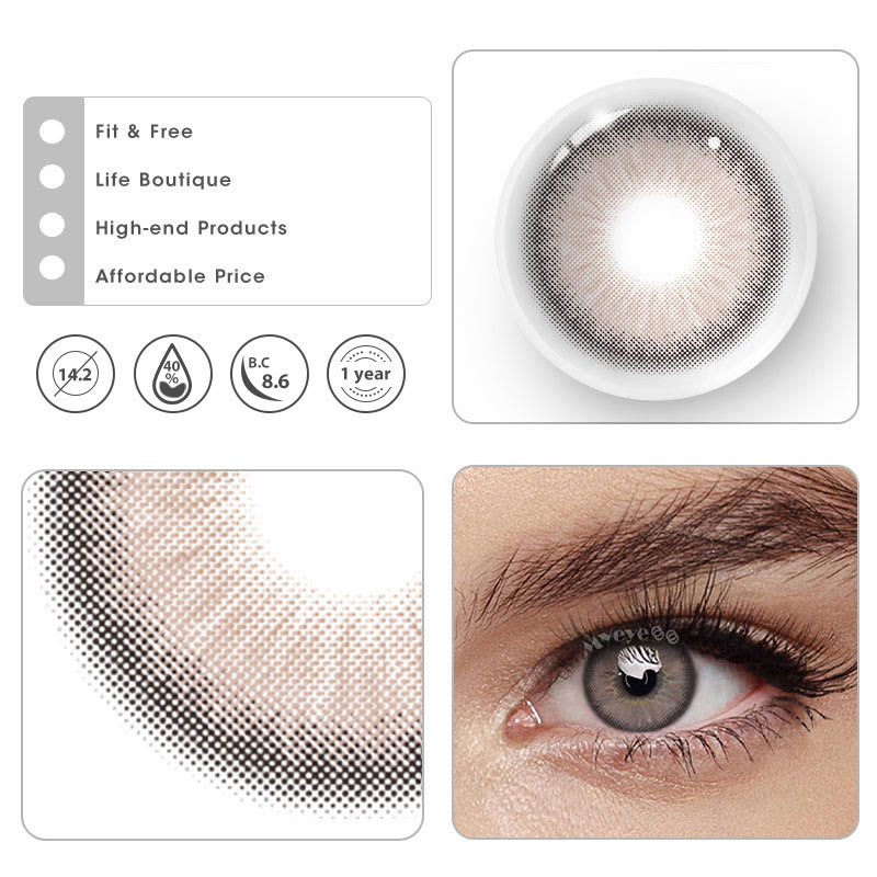 MYEYEBB Deepwater Zone Brown Prescription Colored Contact Lenses - image 8