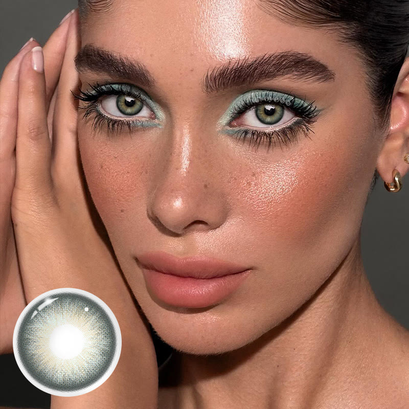 MYEYEBB Barbie Taylor Green Prescription Colored Contact Lenses - image 2