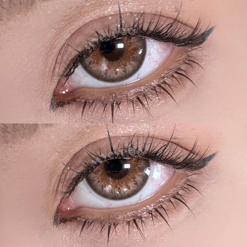 MYEYEBB Tyrande Brown Prescription Colored Contact Lenses - image 4