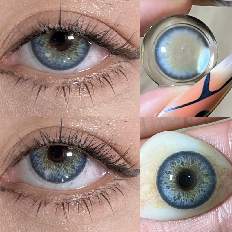 MYEYEBB Tyrande Blue Prescription Colored Contact Lenses - image 3