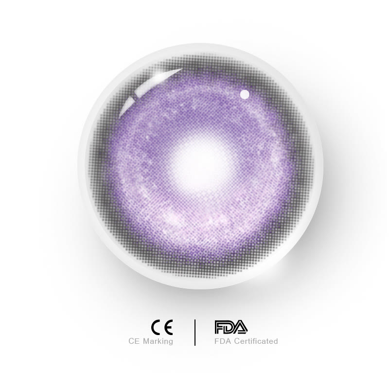 MYEYEBB Cyber Violet Prescription Cosplay Colored Contact Lenses - image 12