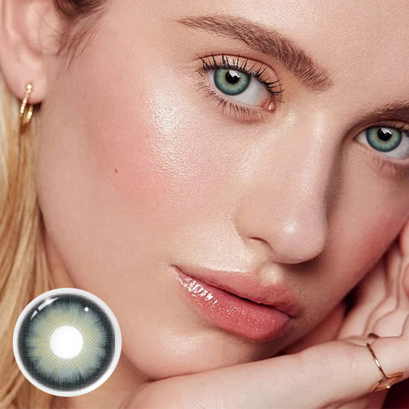 MYEYEBB Horizon Green Prescription Colored Contact Lenses - image 2