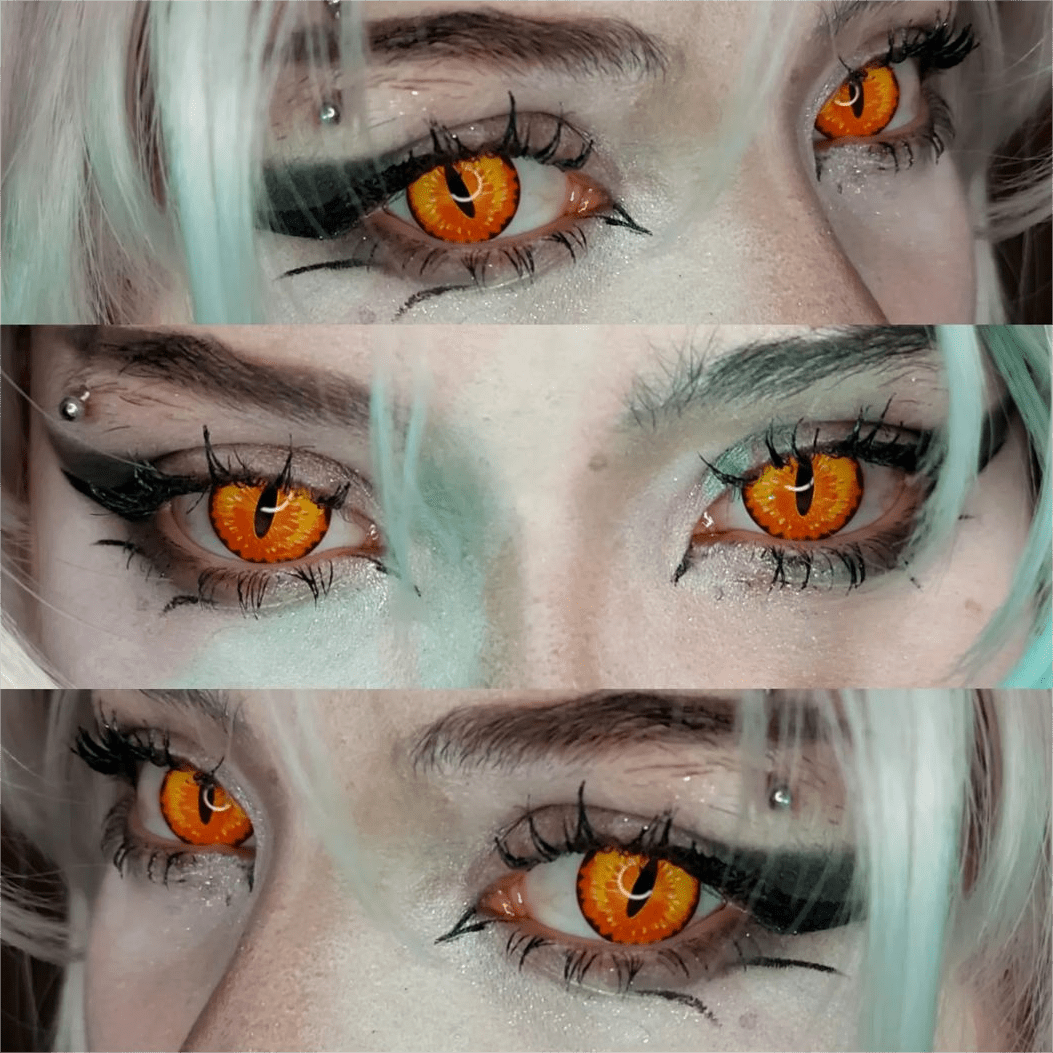MYEYEBB Blind Dragon Maid Prescription Cosplay Colored Contact Lenses - image 3